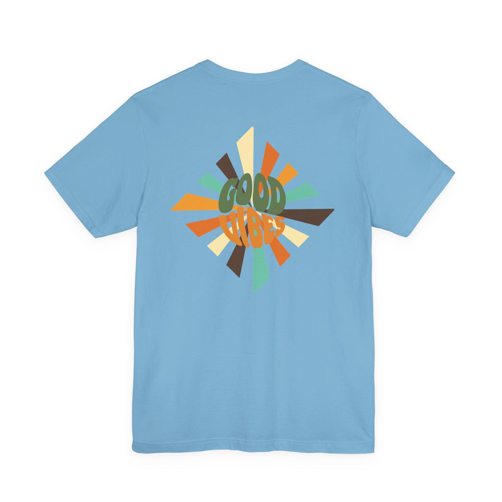 Retro Good Vibes Unisex Tee - Fun Summer Style, Ideal for Festivals, Casual Outings, Gift for Friends, Everyday Comfort