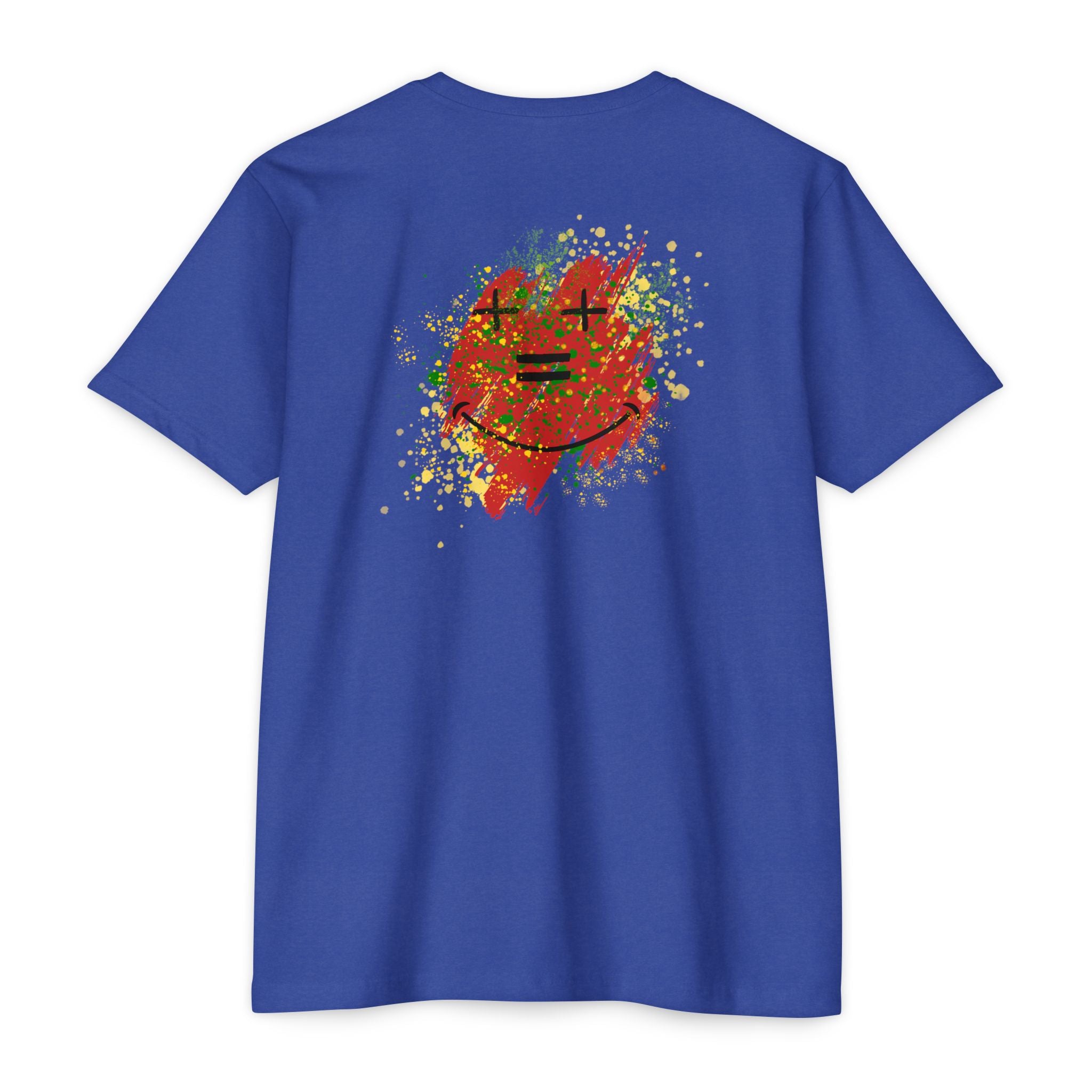 Vibe-N Happy Face Paint Splash T-Shirt -Good Vibes Graphic T-Shirt