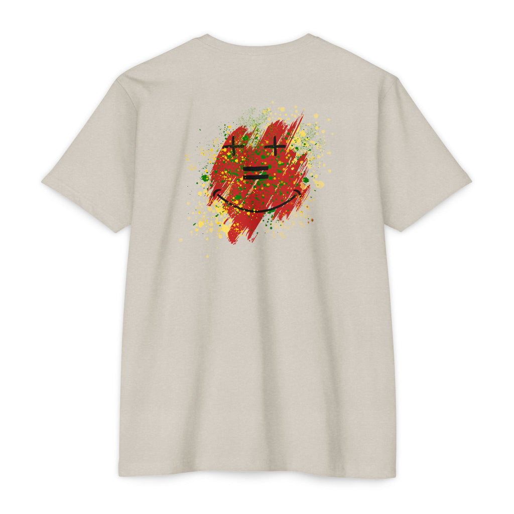 Vibe-N Happy Face Paint Splash T-Shirt -Good Vibes Graphic T-Shirt