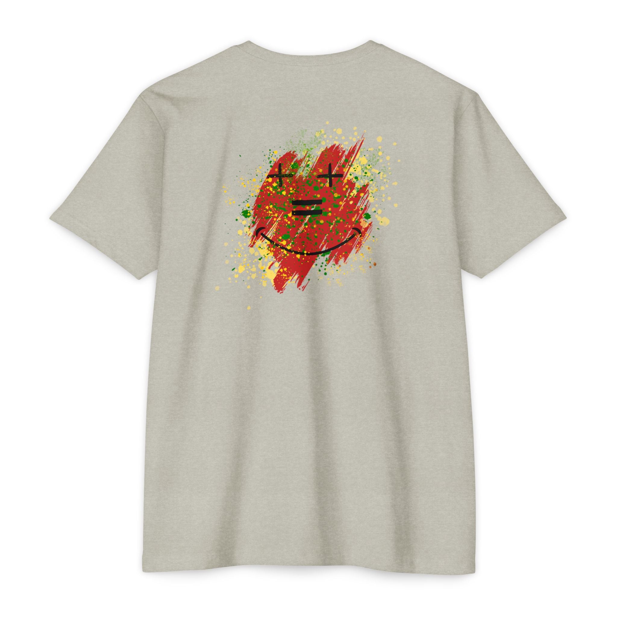 Vibe-N Happy Face Paint Splash T-Shirt -Good Vibes Graphic T-Shirt