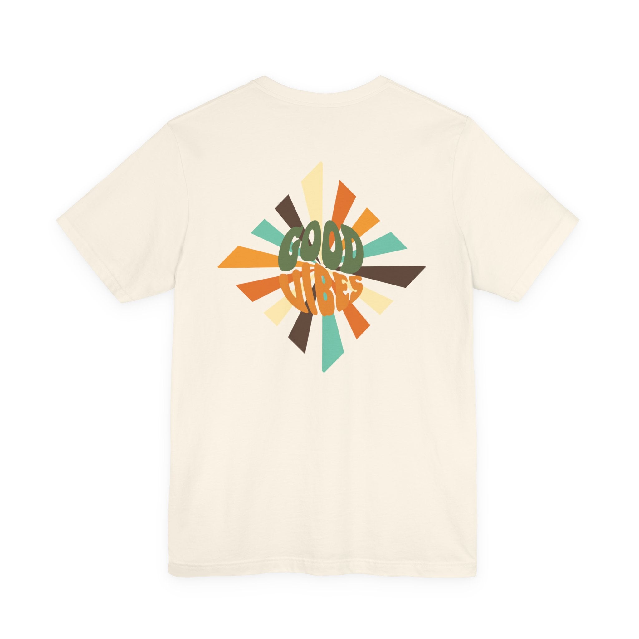 Retro Good Vibes Unisex Tee - Fun Summer Style, Ideal for Festivals, Casual Outings, Gift for Friends, Everyday Comfort