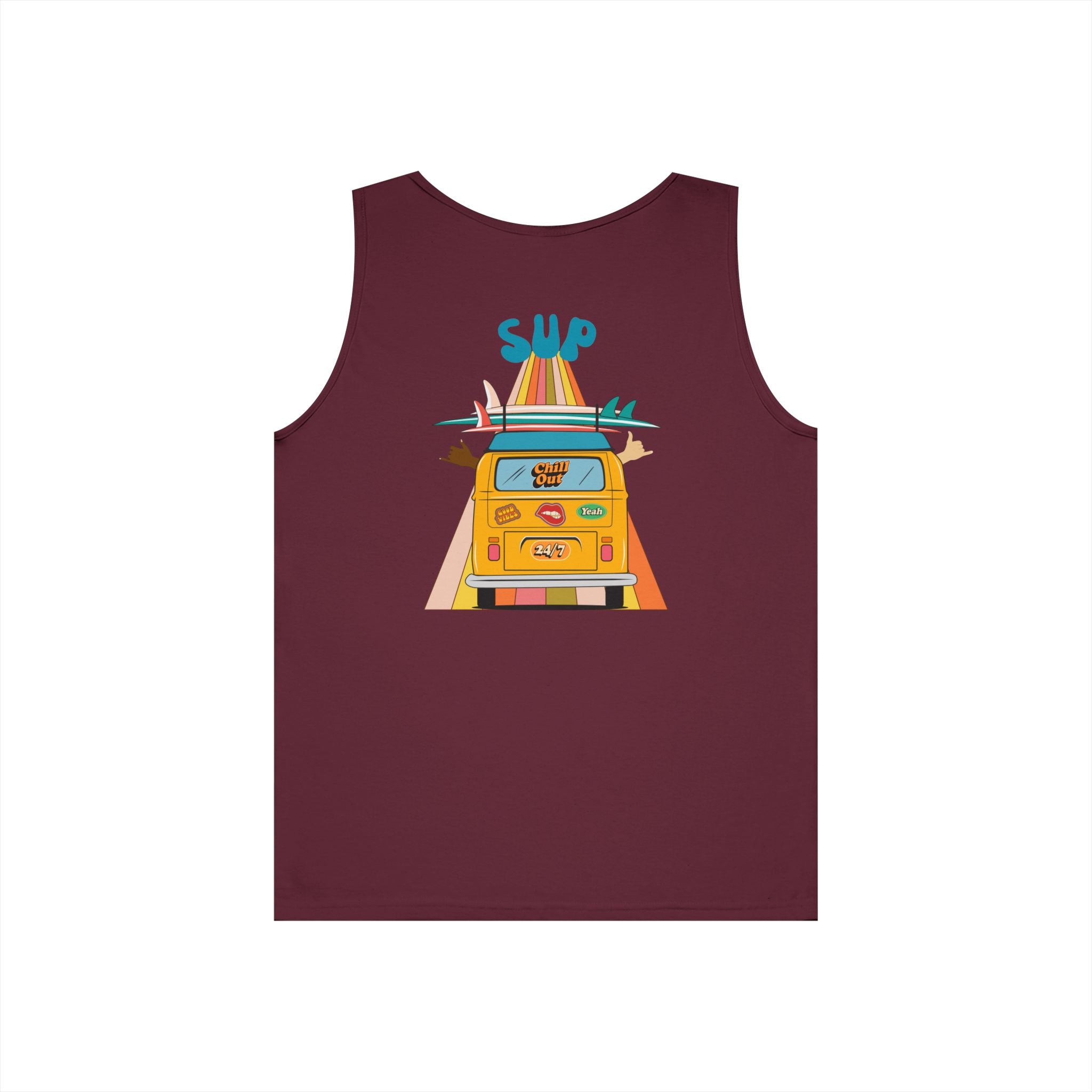 Retro Surf Tank Top, Beach Bum Tank, Vintage Beach Tank, Surfing Tank, Summer Tank, Chill Out Tank