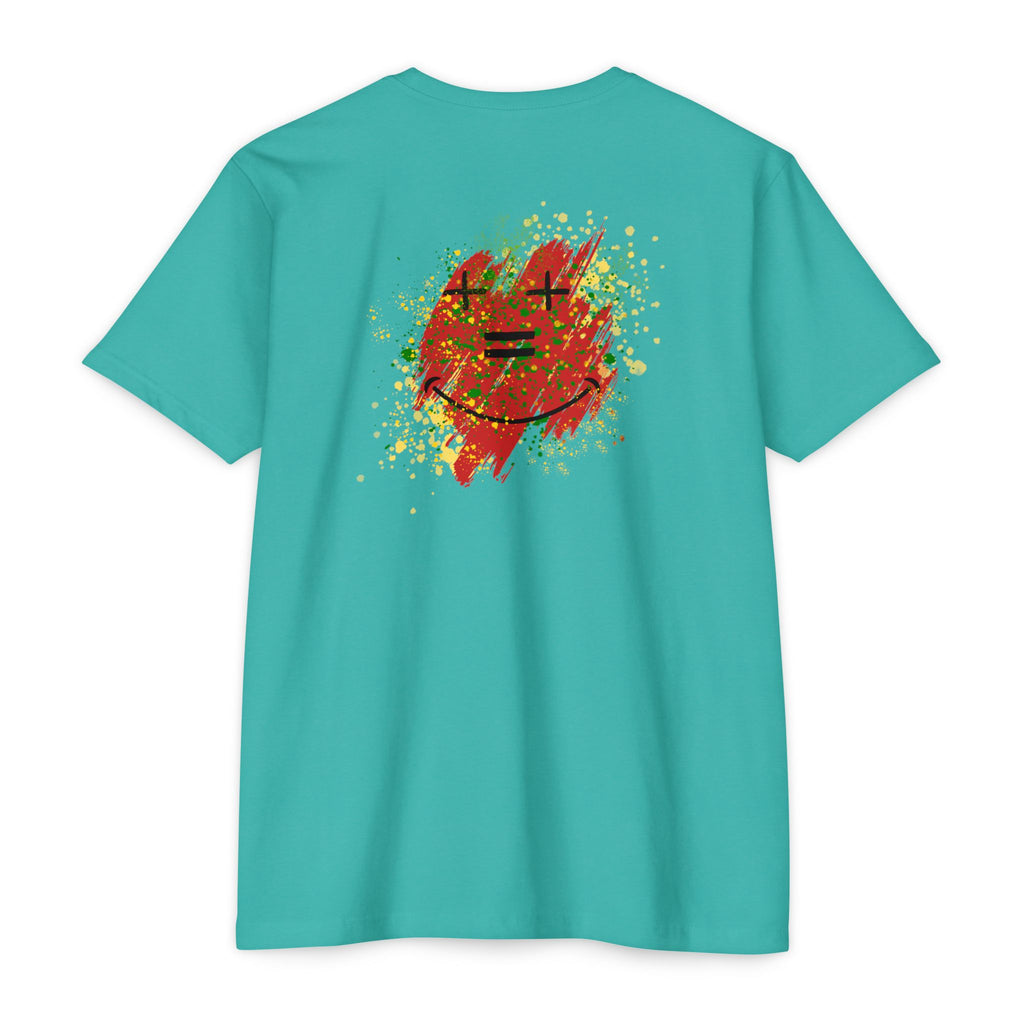 Vibe-N Happy Face Paint Splash T-Shirt -Good Vibes Graphic T-Shirt