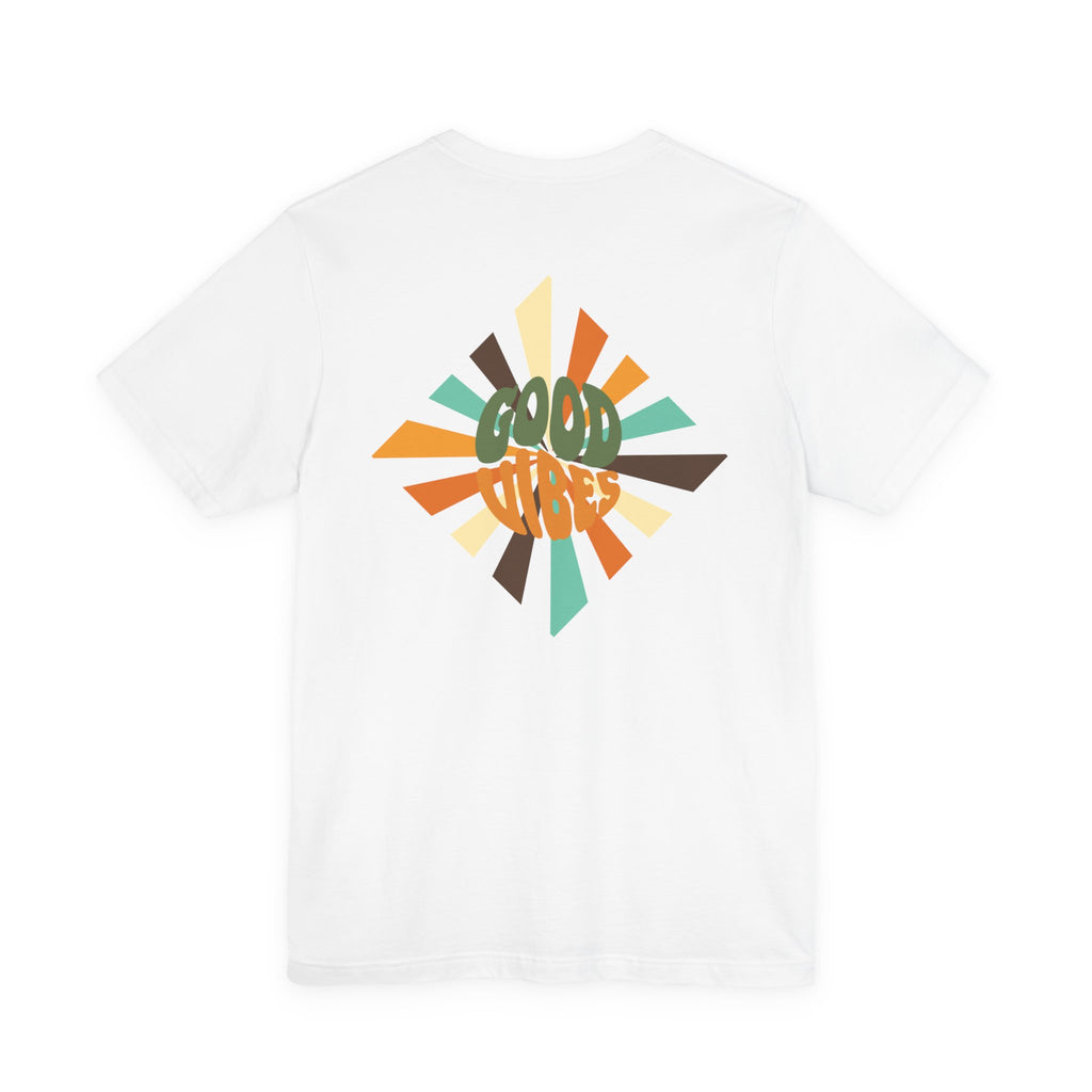 Retro Good Vibes Unisex Tee - Fun Summer Style, Ideal for Festivals, Casual Outings, Gift for Friends, Everyday Comfort