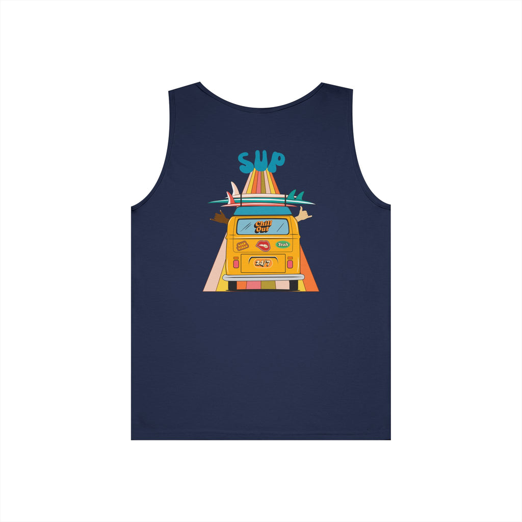 Retro Surf Tank Top, Beach Bum Tank, Vintage Beach Tank, Surfing Tank, Summer Tank, Chill Out Tank