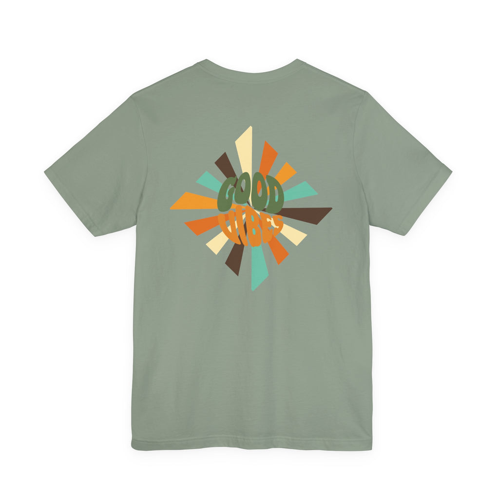 Retro Good Vibes Unisex Tee - Fun Summer Style, Ideal for Festivals, Casual Outings, Gift for Friends, Everyday Comfort