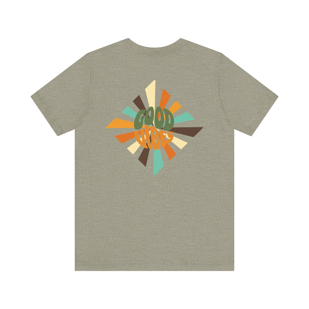 Retro Good Vibes Unisex Tee - Fun Summer Style, Ideal for Festivals, Casual Outings, Gift for Friends, Everyday Comfort
