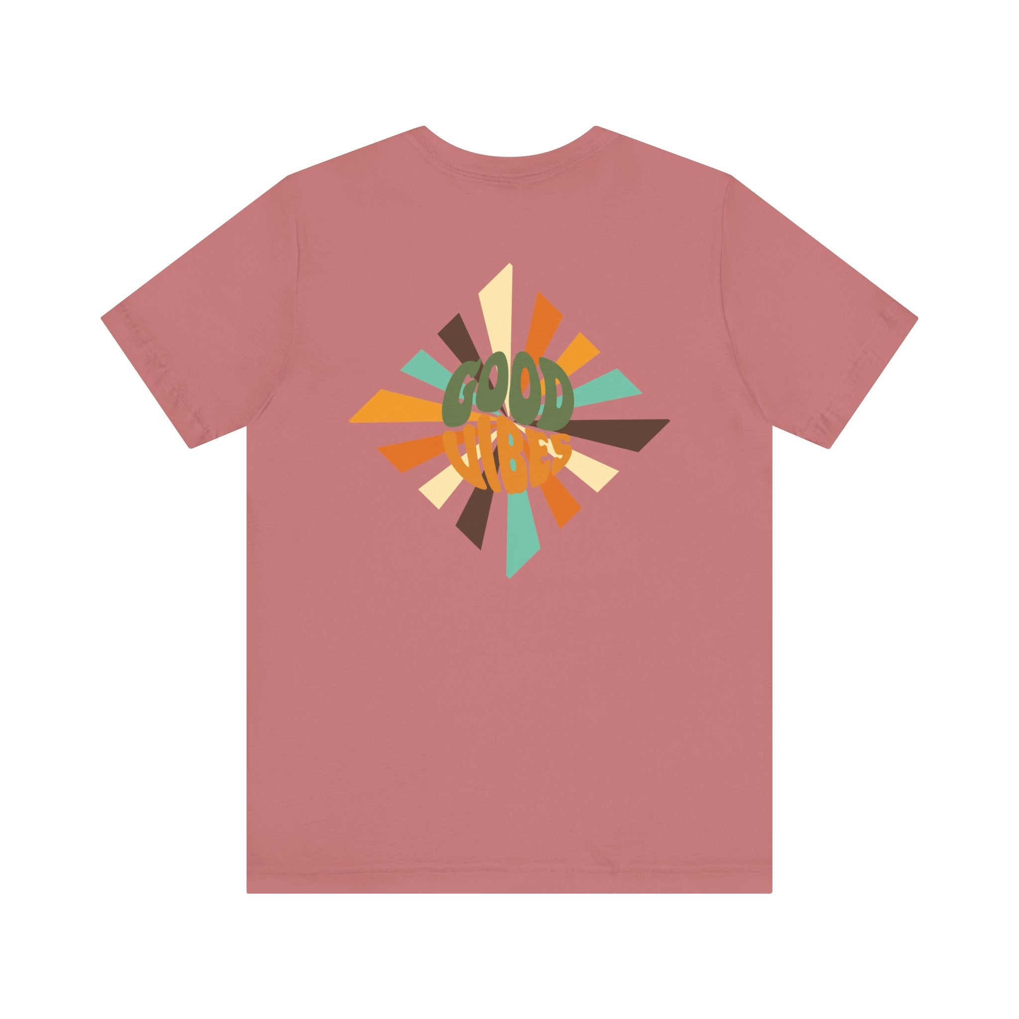 Retro Good Vibes Unisex Tee - Fun Summer Style, Ideal for Festivals, Casual Outings, Gift for Friends, Everyday Comfort
