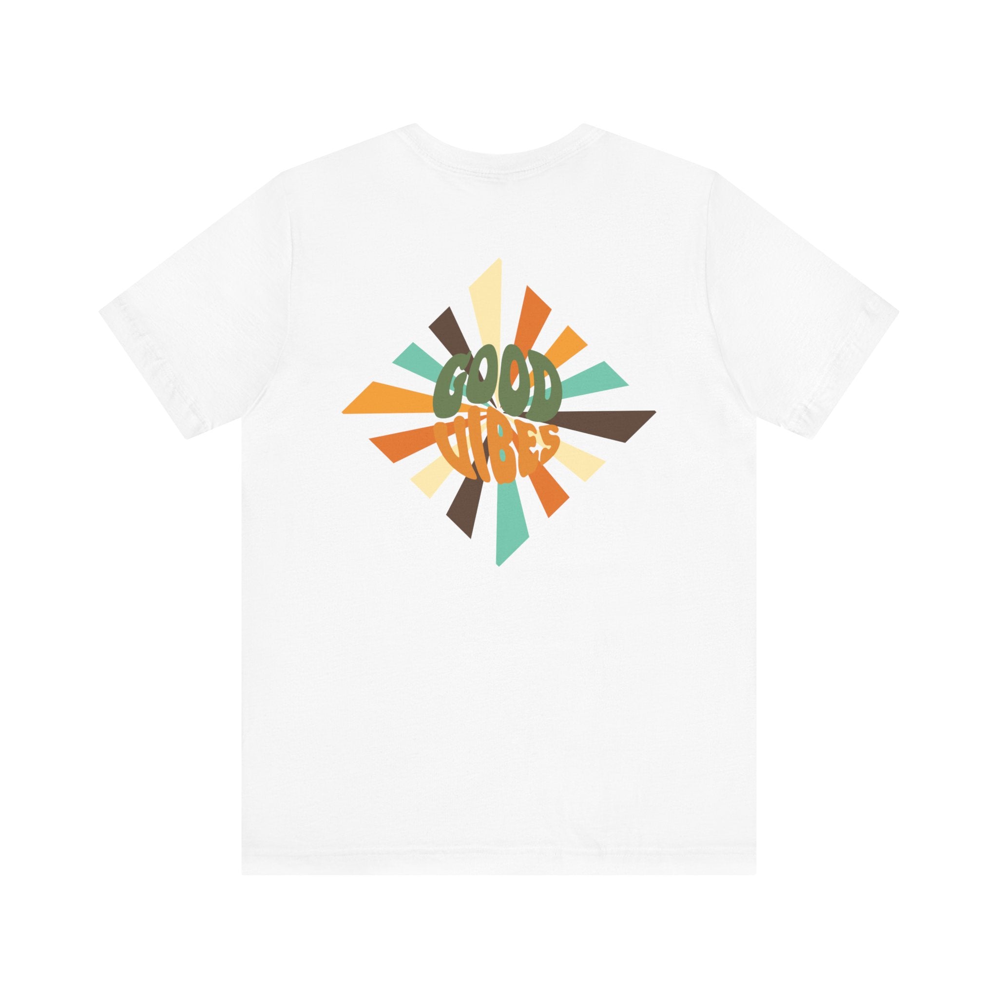 Retro Good Vibes Unisex Tee - Fun Summer Style, Ideal for Festivals, Casual Outings, Gift for Friends, Everyday Comfort