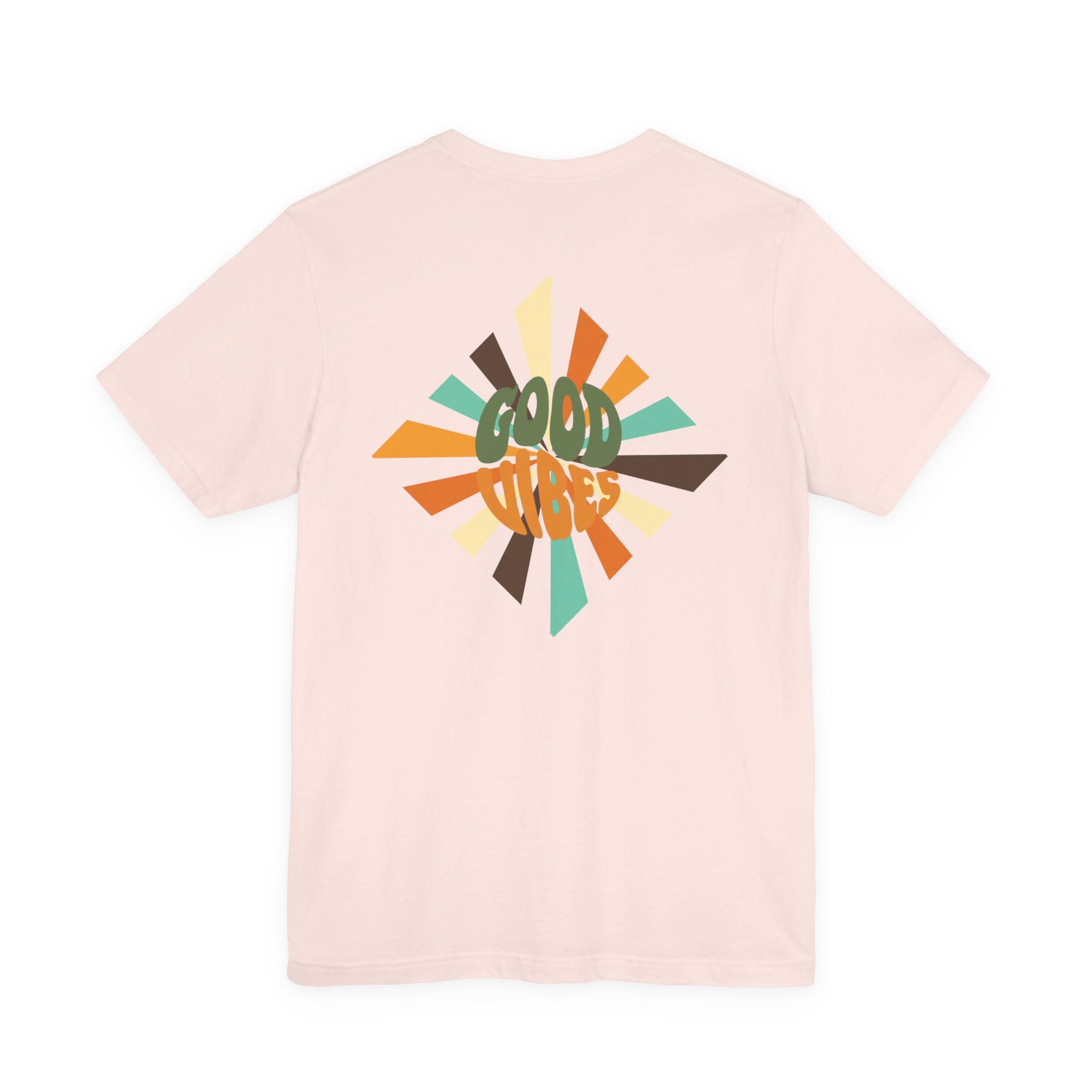 Retro Good Vibes Unisex Tee - Fun Summer Style, Ideal for Festivals, Casual Outings, Gift for Friends, Everyday Comfort
