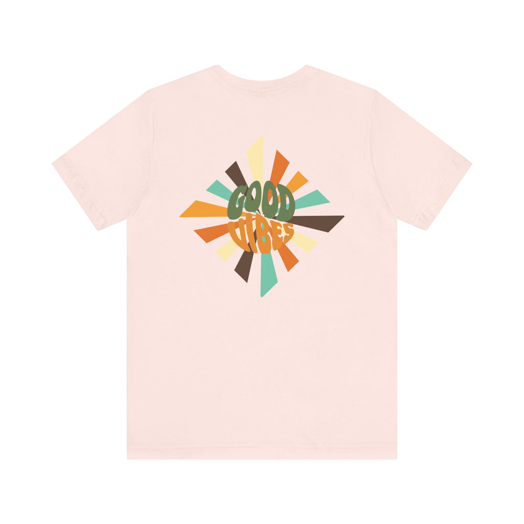 Retro Good Vibes Unisex Tee - Fun Summer Style, Ideal for Festivals, Casual Outings, Gift for Friends, Everyday Comfort