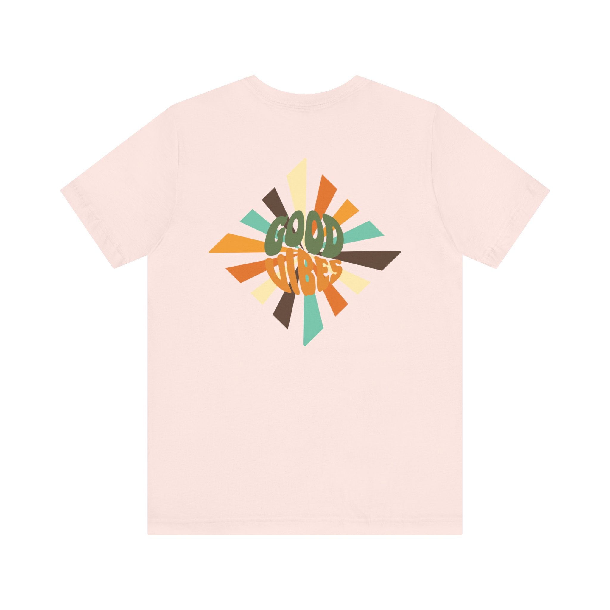 Retro Good Vibes Unisex Tee - Fun Summer Style, Ideal for Festivals, Casual Outings, Gift for Friends, Everyday Comfort