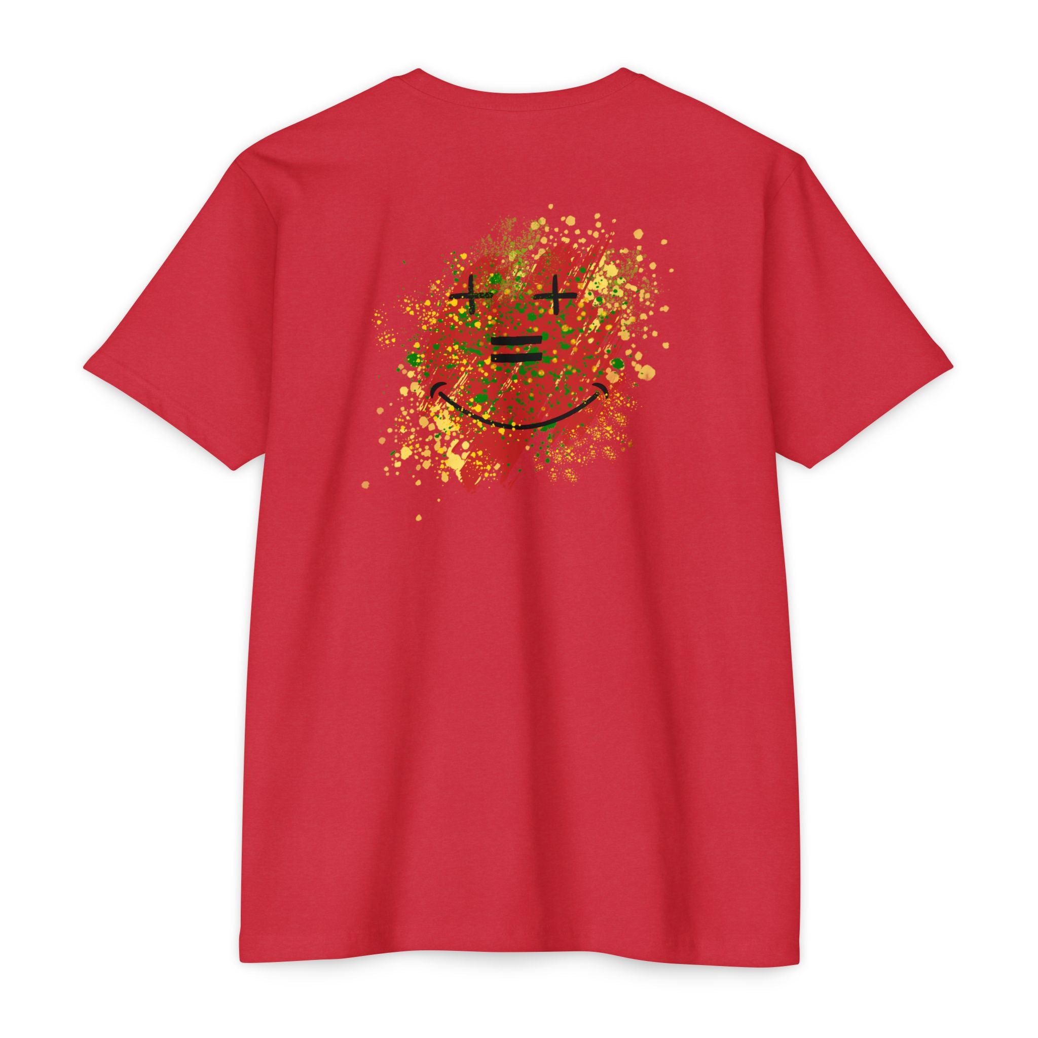 Vibe-N Happy Face Paint Splash T-Shirt -Good Vibes Graphic T-Shirt