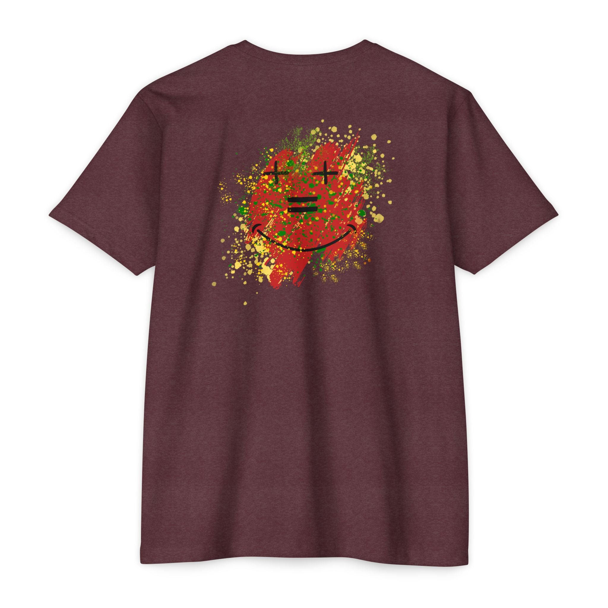 Vibe-N Happy Face Paint Splash T-Shirt -Good Vibes Graphic T-Shirt