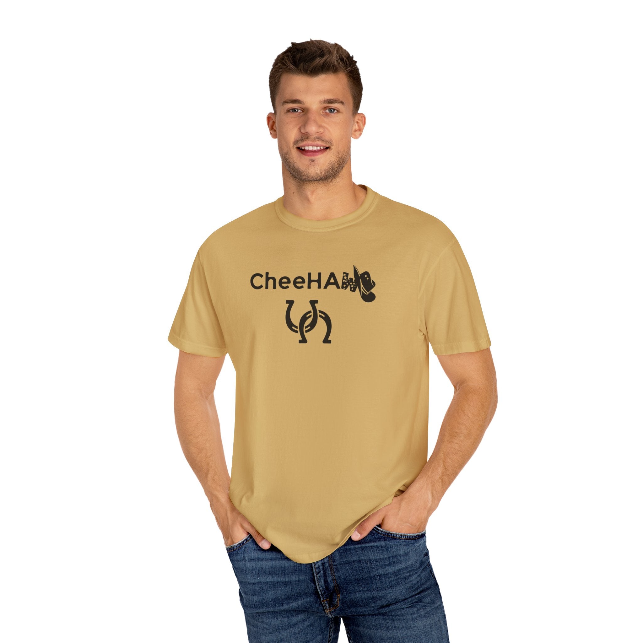 CheeHaw Unisex T-shirt, Polynesian Western Tee, Cowboy Hat, Horseshoe Shirt, Yeehaw Rodeo Top