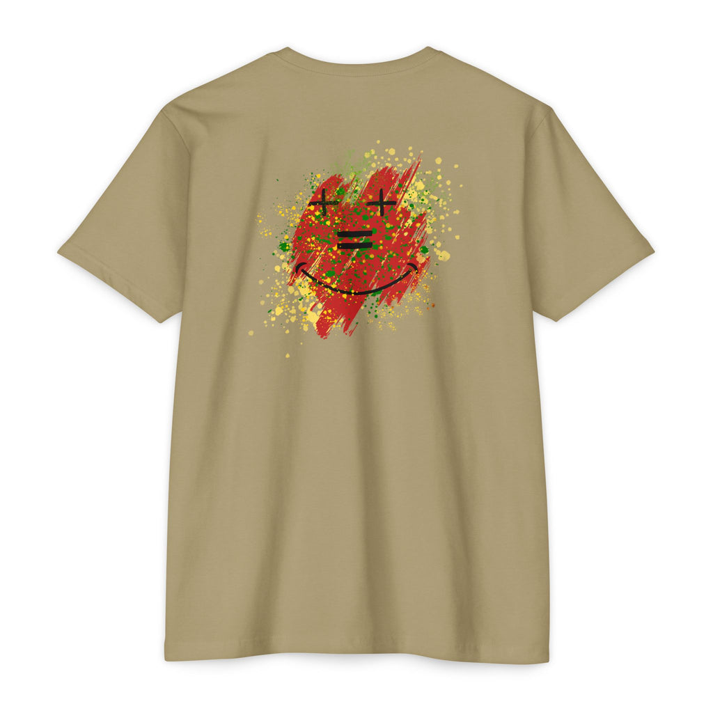 Vibe-N Happy Face Paint Splash T-Shirt -Good Vibes Graphic T-Shirt