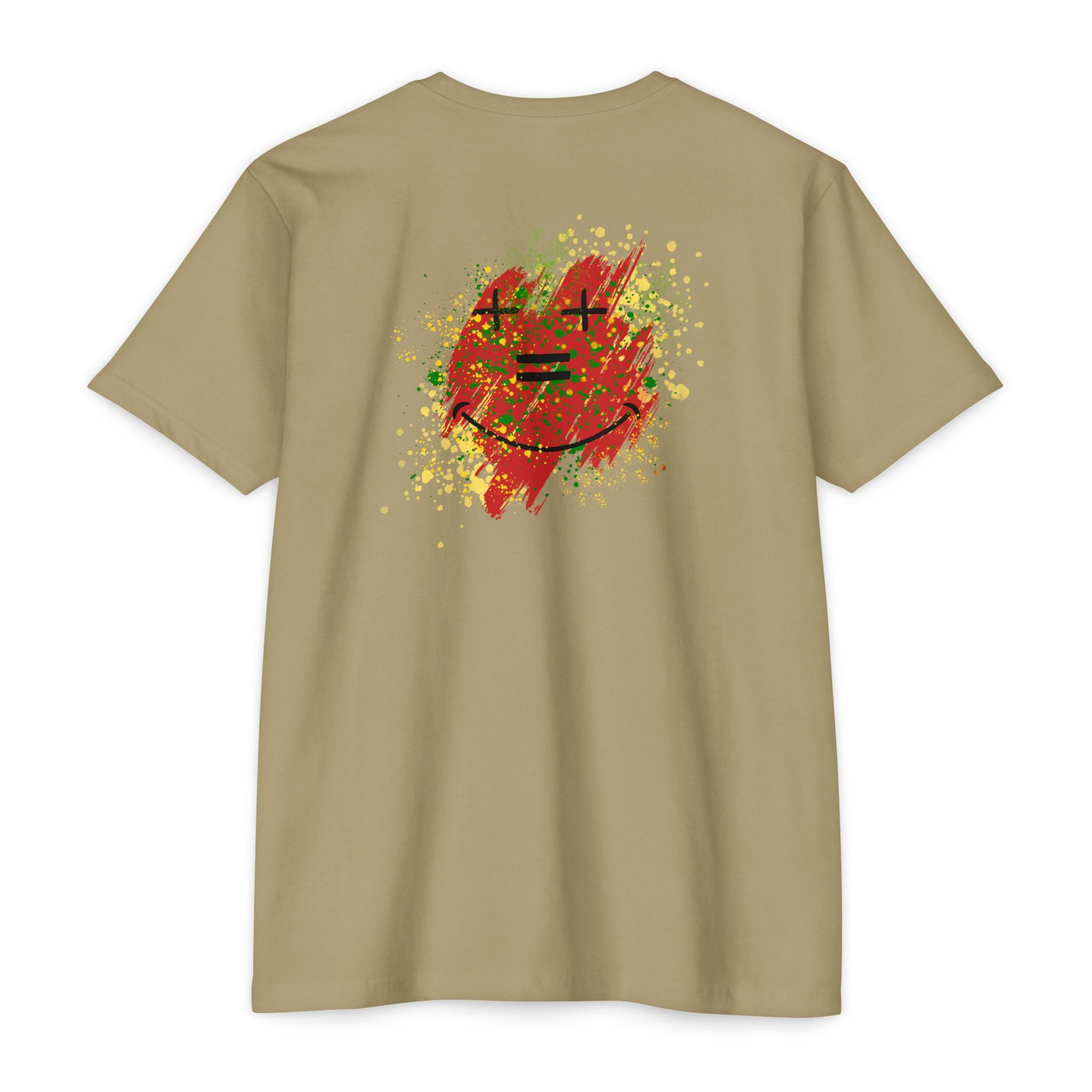 Vibe-N Happy Face Paint Splash T-Shirt -Good Vibes Graphic T-Shirt