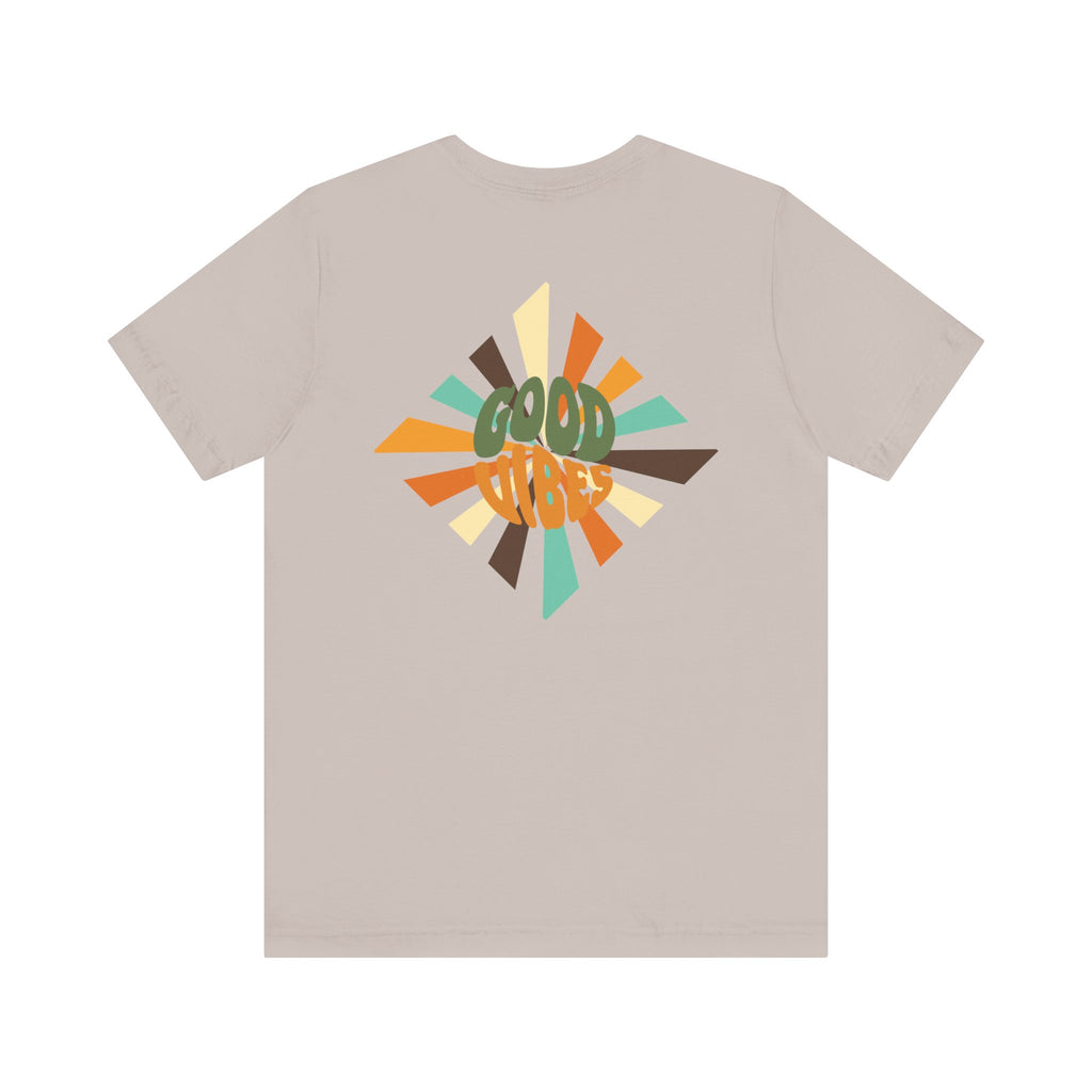 Retro Good Vibes Unisex Tee - Fun Summer Style, Ideal for Festivals, Casual Outings, Gift for Friends, Everyday Comfort