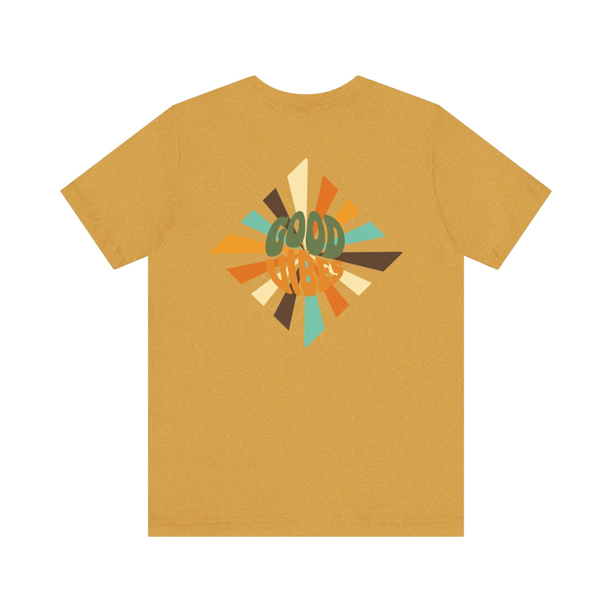Retro Good Vibes Unisex Tee - Fun Summer Style, Ideal for Festivals, Casual Outings, Gift for Friends, Everyday Comfort