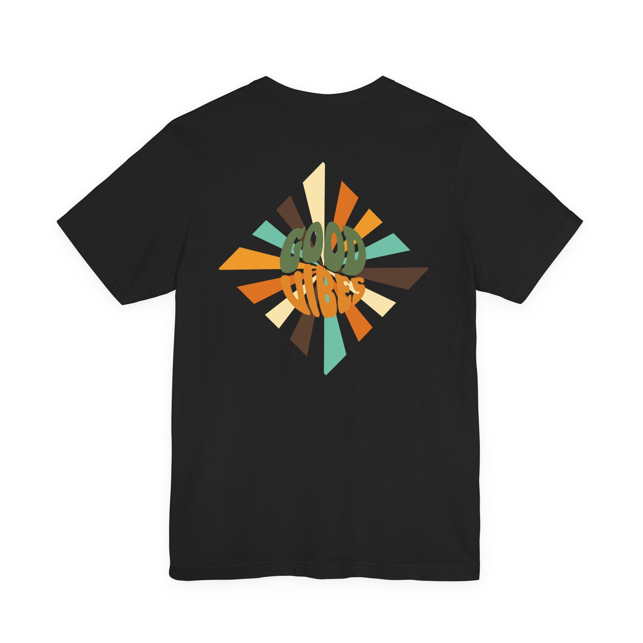 Retro Good Vibes Unisex Tee - Fun Summer Style, Ideal for Festivals, Casual Outings, Gift for Friends, Everyday Comfort