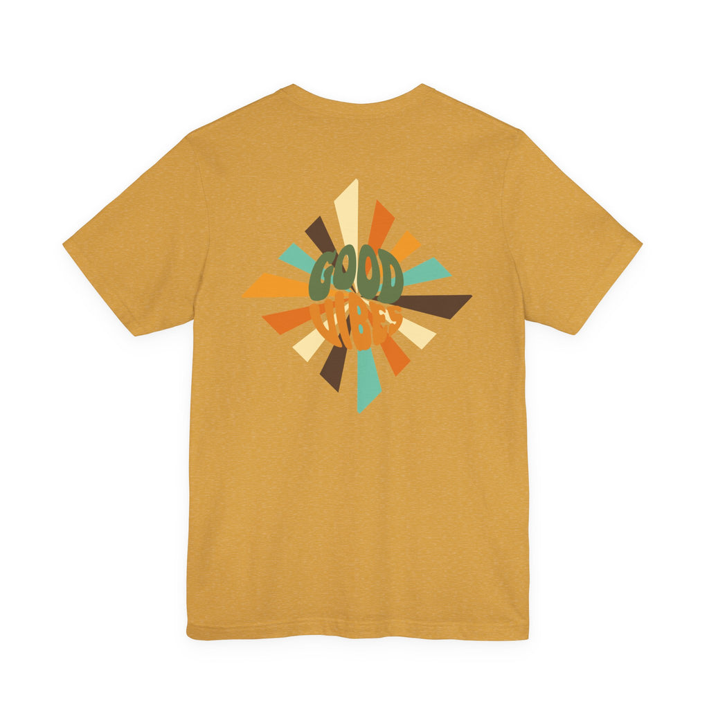 Retro Good Vibes Unisex Tee - Fun Summer Style, Ideal for Festivals, Casual Outings, Gift for Friends, Everyday Comfort