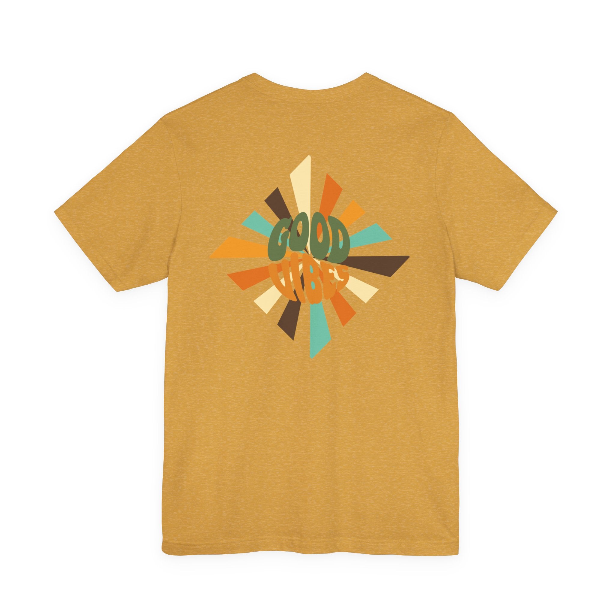 Retro Good Vibes Unisex Tee - Fun Summer Style, Ideal for Festivals, Casual Outings, Gift for Friends, Everyday Comfort