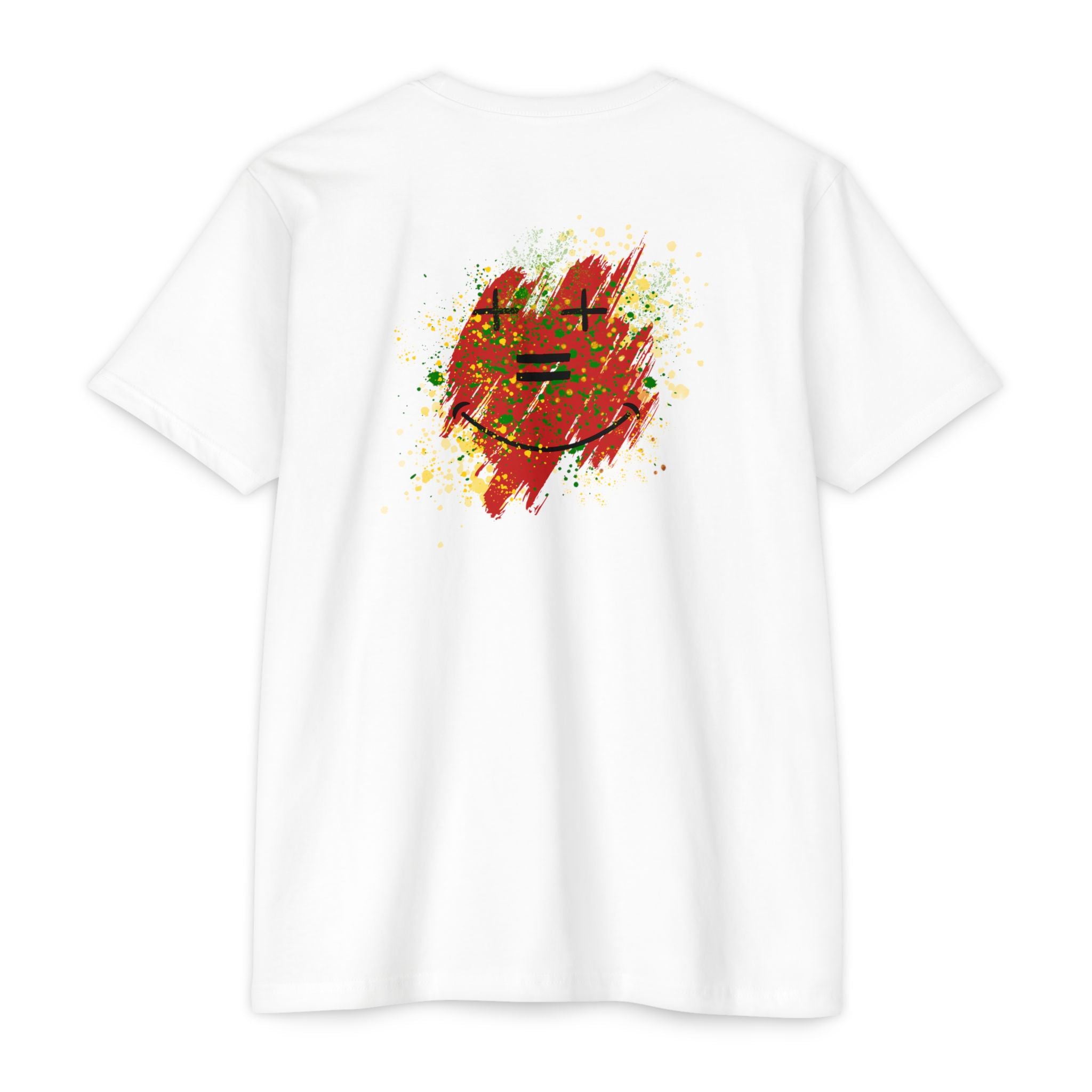 Vibe-N Happy Face Paint Splash T-Shirt -Good Vibes Graphic T-Shirt