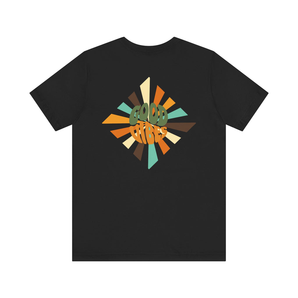 Retro Good Vibes Unisex Tee - Fun Summer Style, Ideal for Festivals, Casual Outings, Gift for Friends, Everyday Comfort