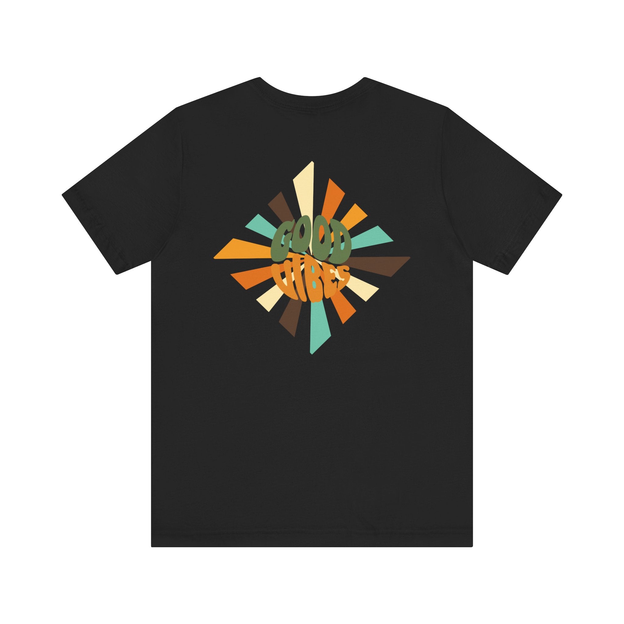 Retro Good Vibes Unisex Tee - Fun Summer Style, Ideal for Festivals, Casual Outings, Gift for Friends, Everyday Comfort