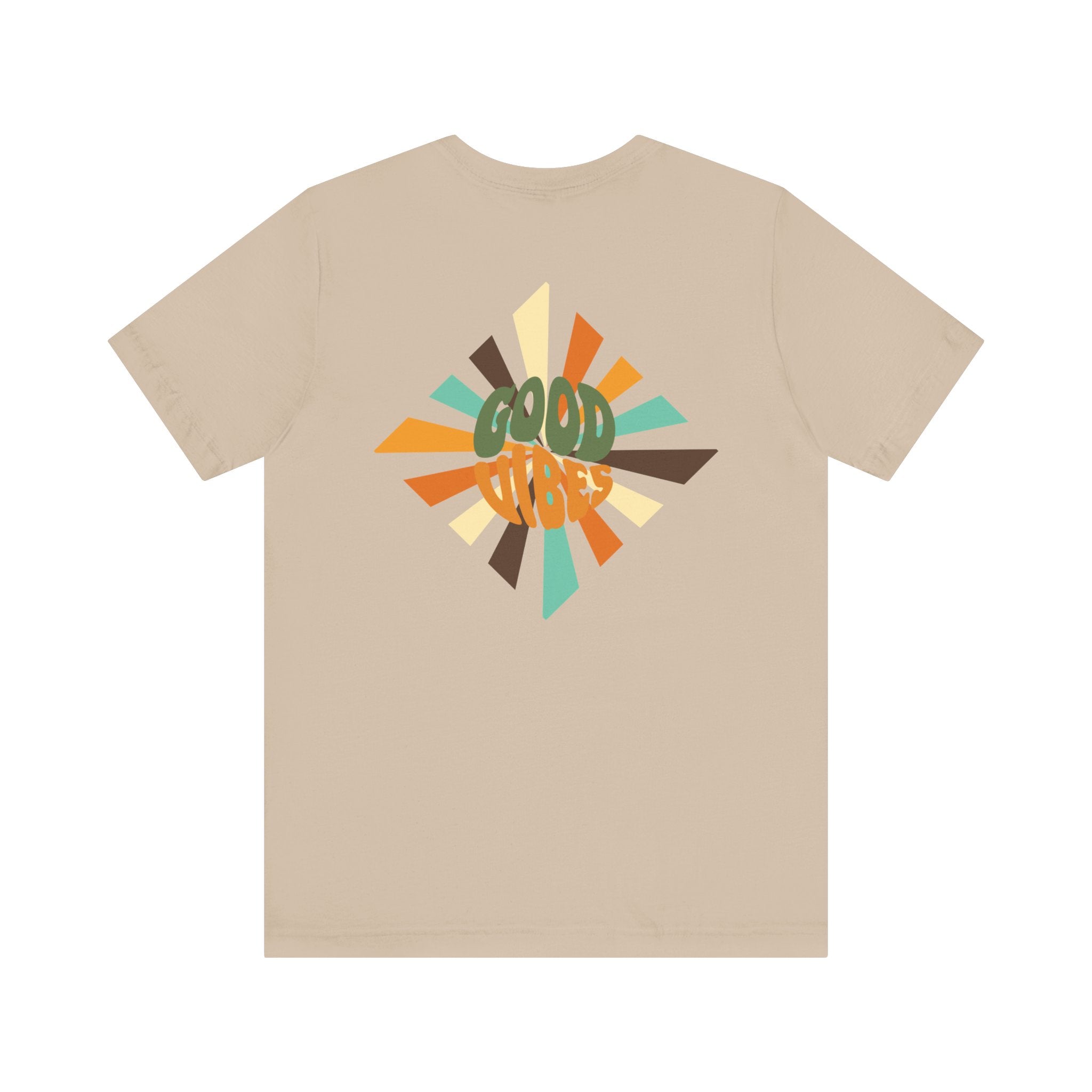 Retro Good Vibes Unisex Tee - Fun Summer Style, Ideal for Festivals, Casual Outings, Gift for Friends, Everyday Comfort