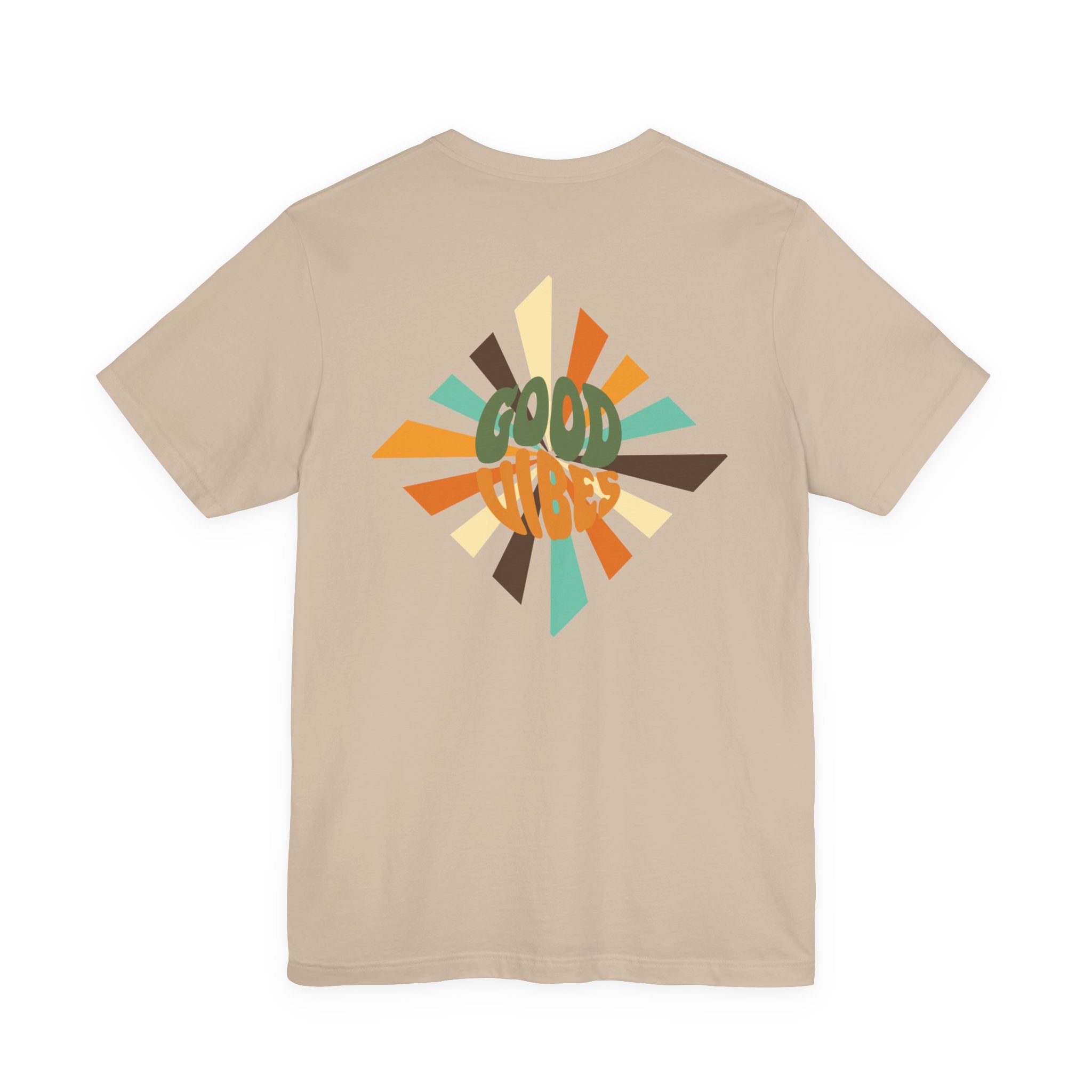 Retro Good Vibes Unisex Tee - Fun Summer Style, Ideal for Festivals, Casual Outings, Gift for Friends, Everyday Comfort