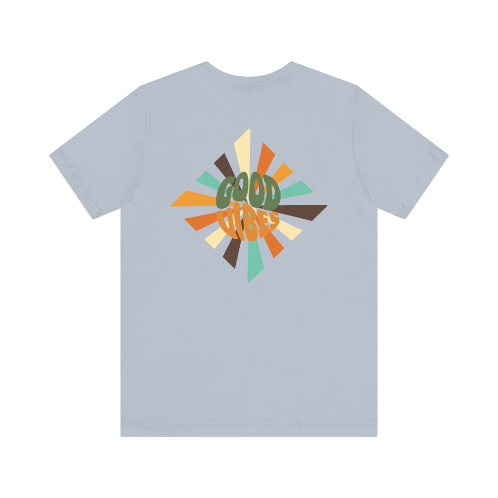 Retro Good Vibes Unisex Tee - Fun Summer Style, Ideal for Festivals, Casual Outings, Gift for Friends, Everyday Comfort