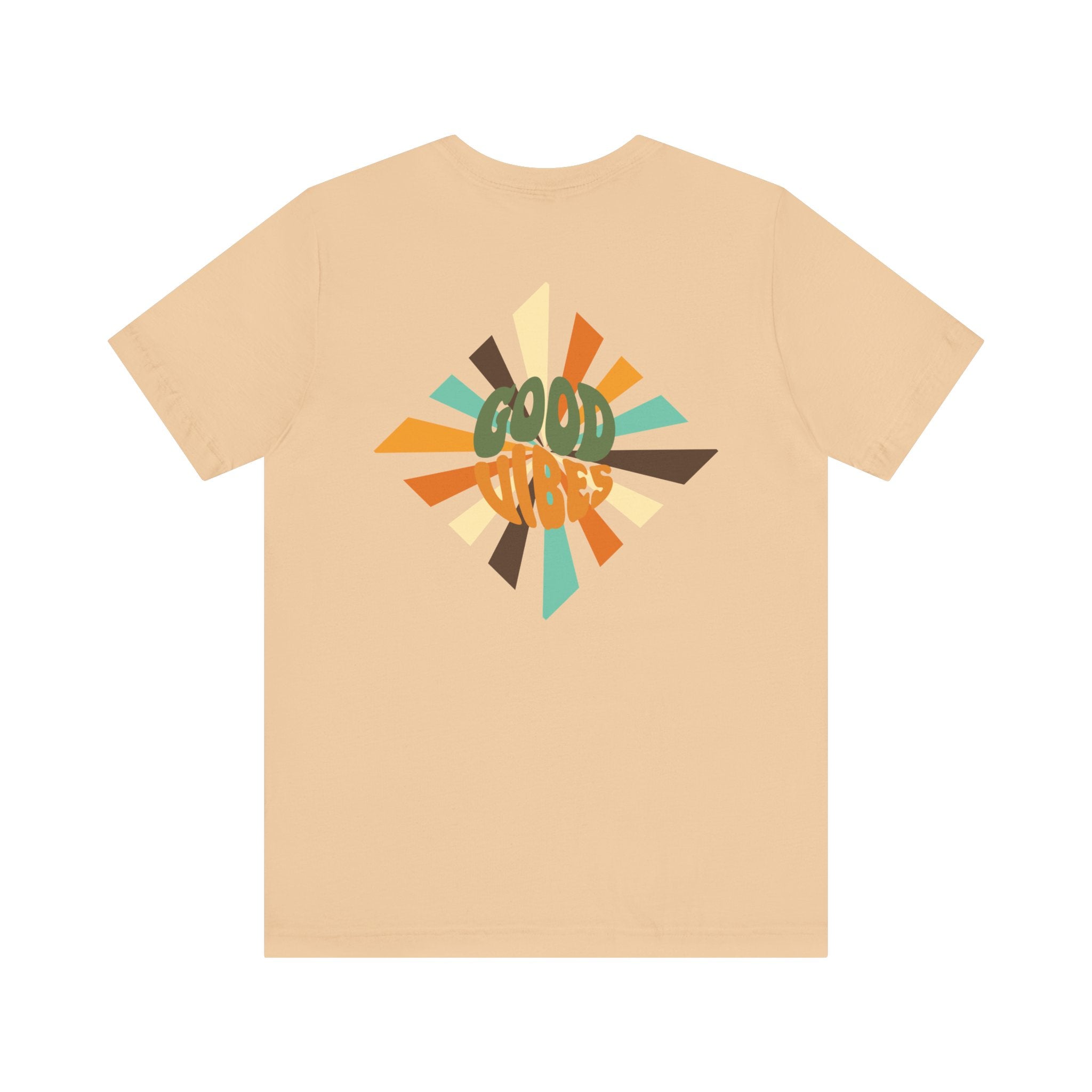 Retro Good Vibes Unisex Tee - Fun Summer Style, Ideal for Festivals, Casual Outings, Gift for Friends, Everyday Comfort
