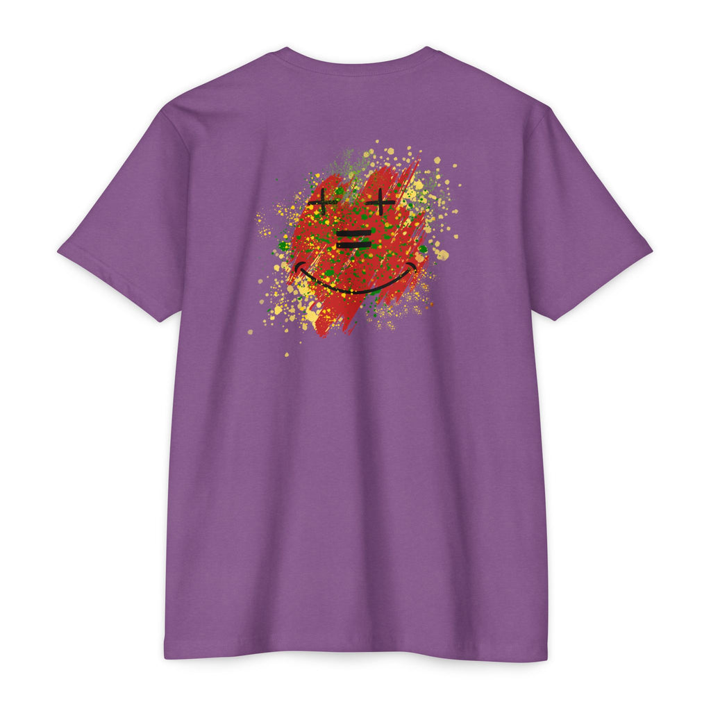 Vibe-N Happy Face Paint Splash T-Shirt -Good Vibes Graphic T-Shirt