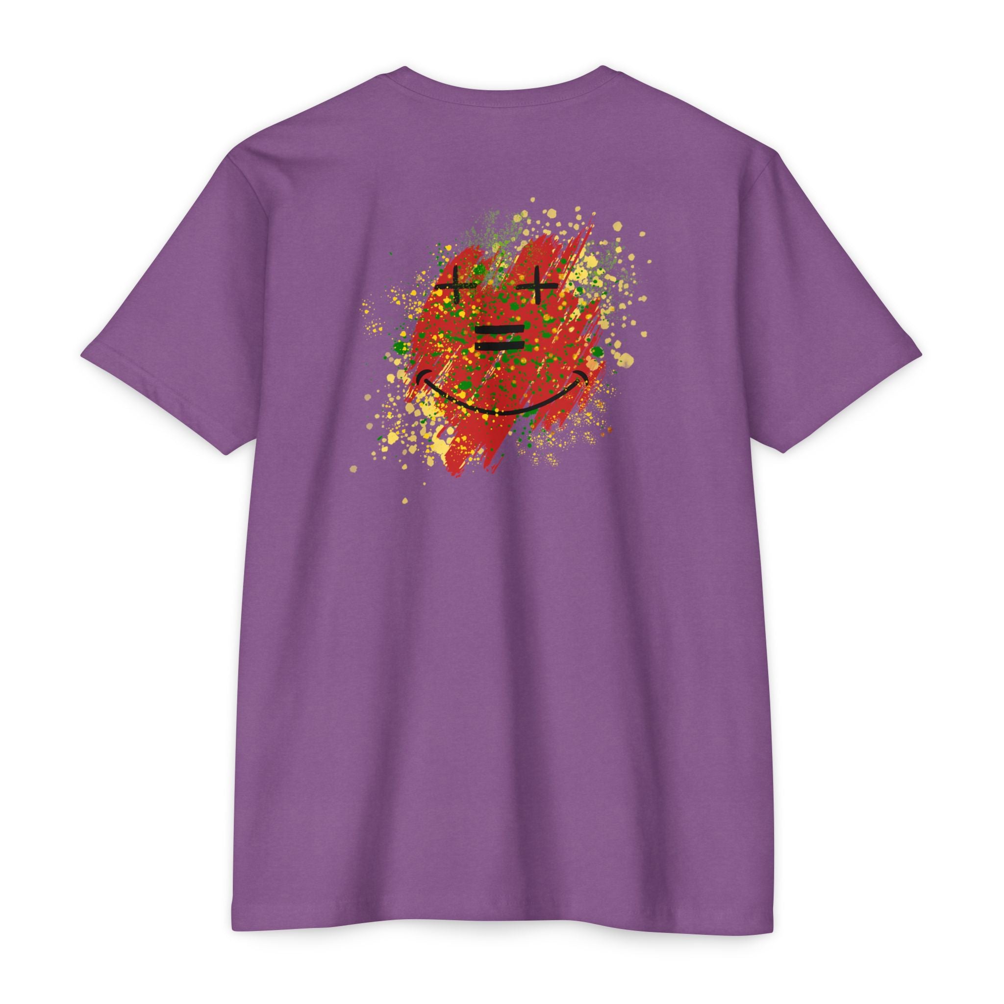 Vibe-N Happy Face Paint Splash T-Shirt -Good Vibes Graphic T-Shirt