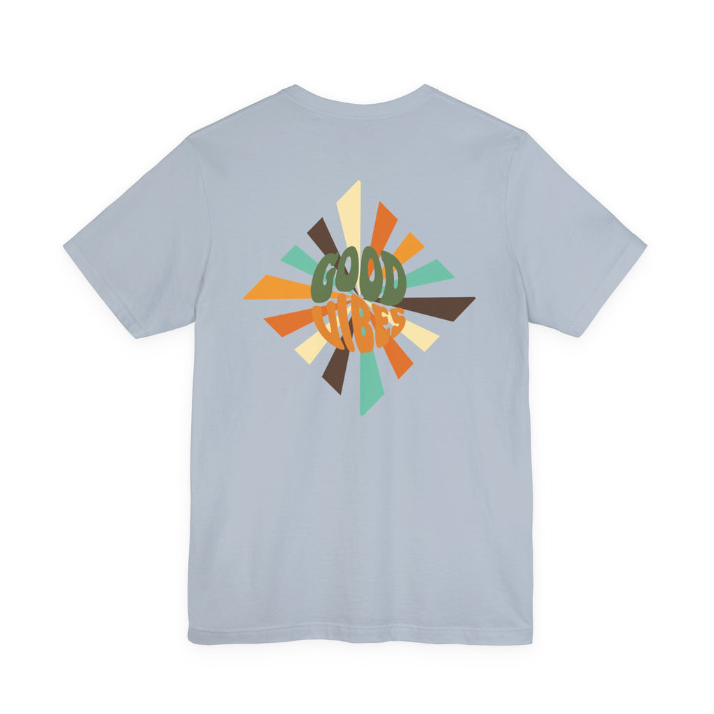 Retro Good Vibes Unisex Tee - Fun Summer Style, Ideal for Festivals, Casual Outings, Gift for Friends, Everyday Comfort