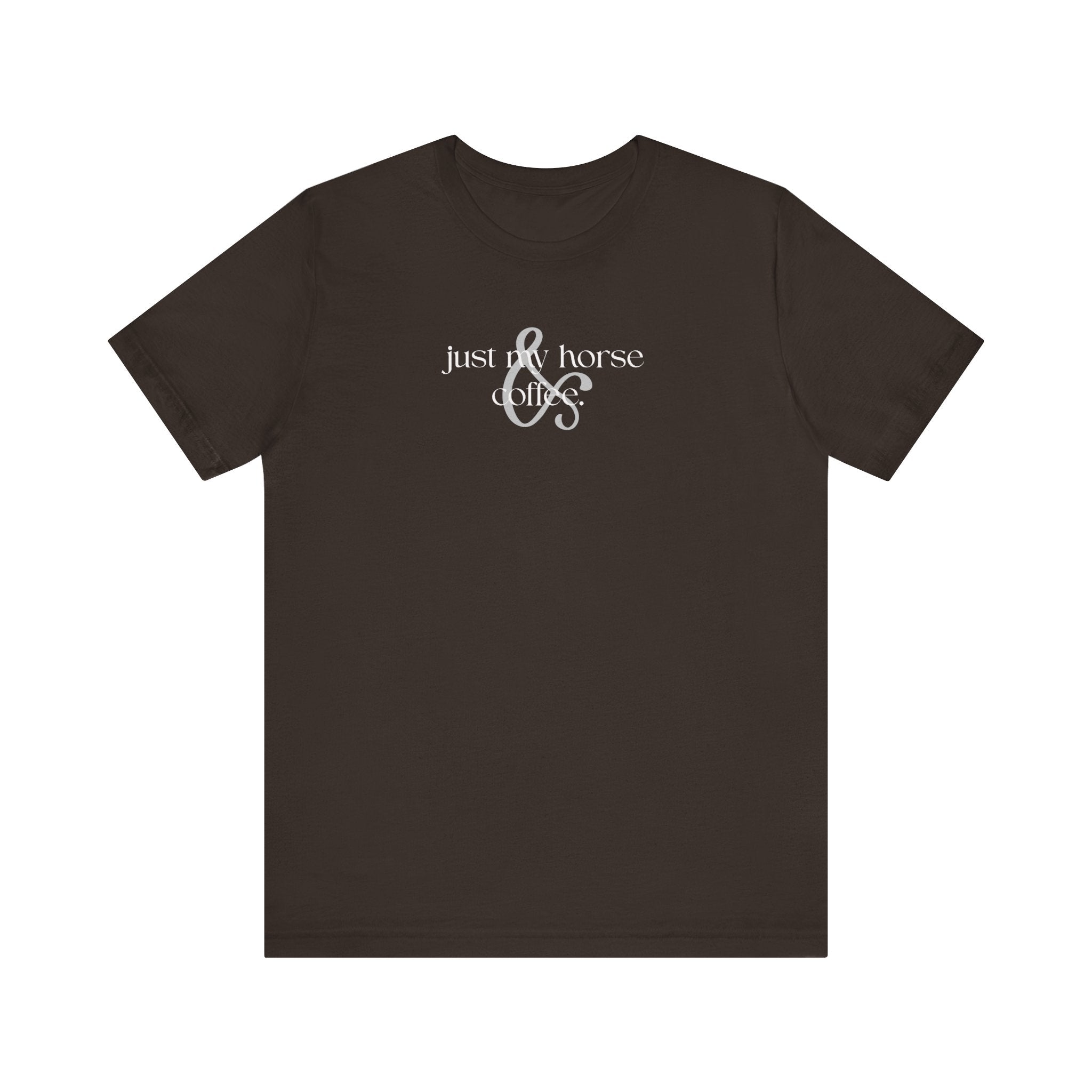 Unisex Graphic Tee – Just My Horse & Coffee Shirt | Equestrian Rider Gift, Western Casual T-Shirt