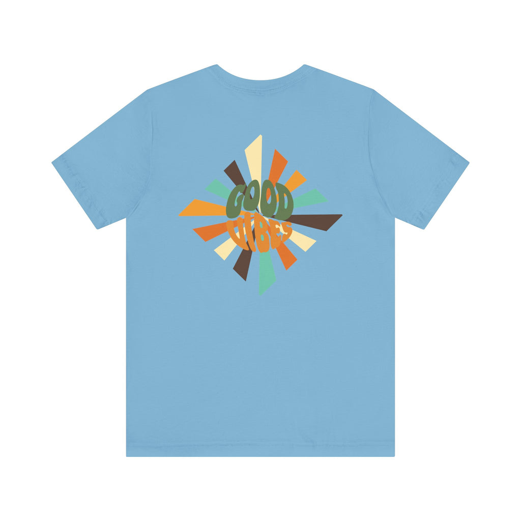 Retro Good Vibes Unisex Tee - Fun Summer Style, Ideal for Festivals, Casual Outings, Gift for Friends, Everyday Comfort