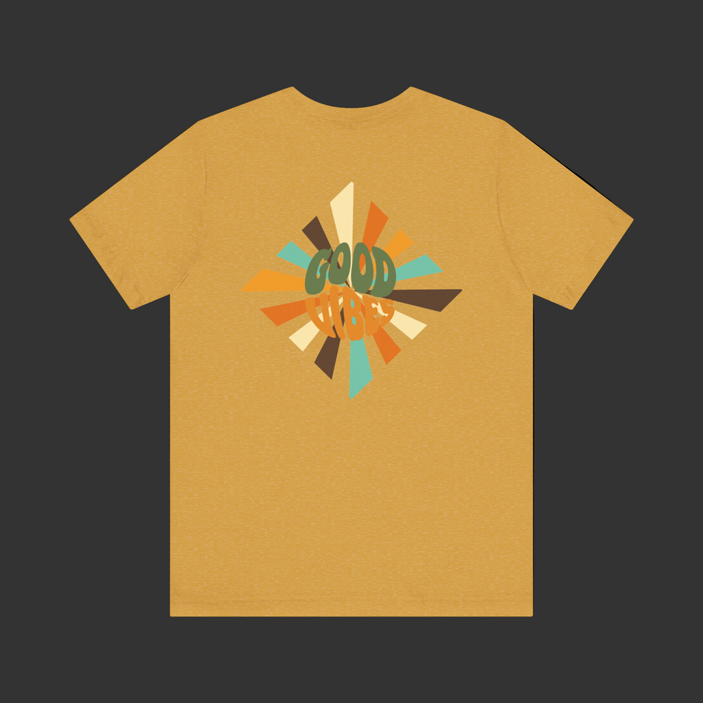 Retro Good Vibes Unisex Tee - Fun Summer Style, Ideal for Festivals, Casual Outings, Gift for Friends, Everyday Comfort
