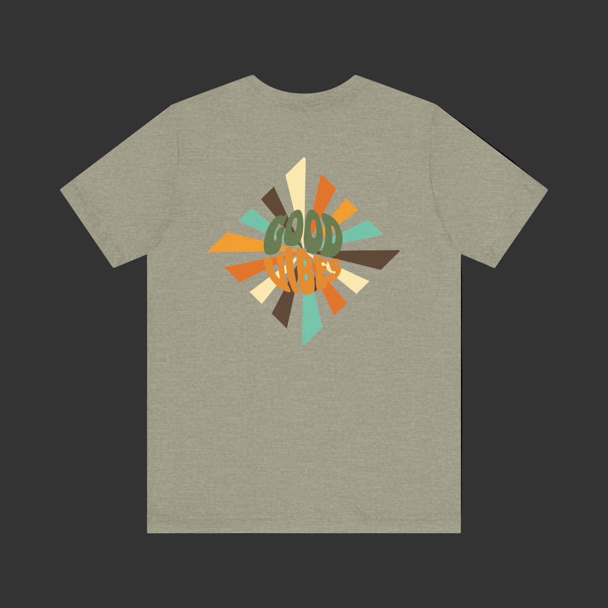 Retro Good Vibes Unisex Tee - Fun Summer Style, Ideal for Festivals, Casual Outings, Gift for Friends, Everyday Comfort