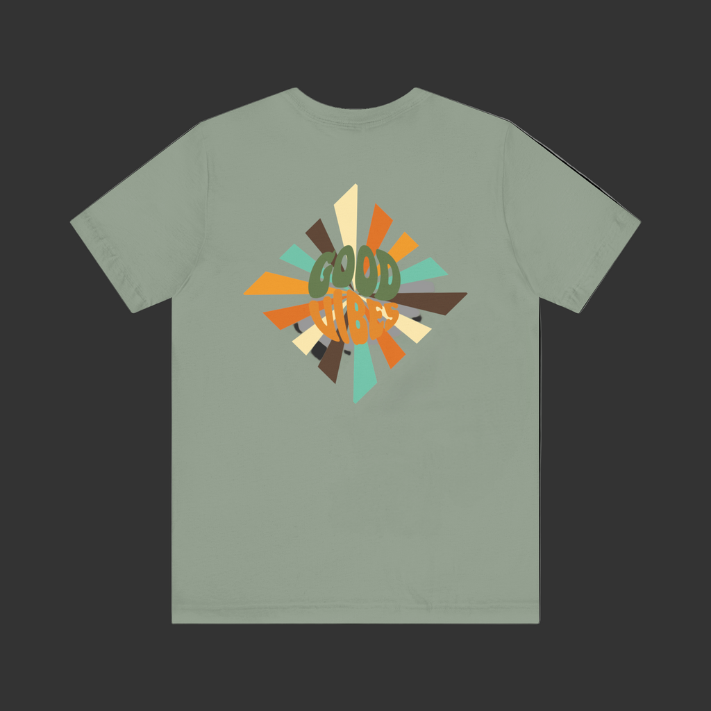 Retro Good Vibes Unisex Tee - Fun Summer Style, Ideal for Festivals, Casual Outings, Gift for Friends, Everyday Comfort