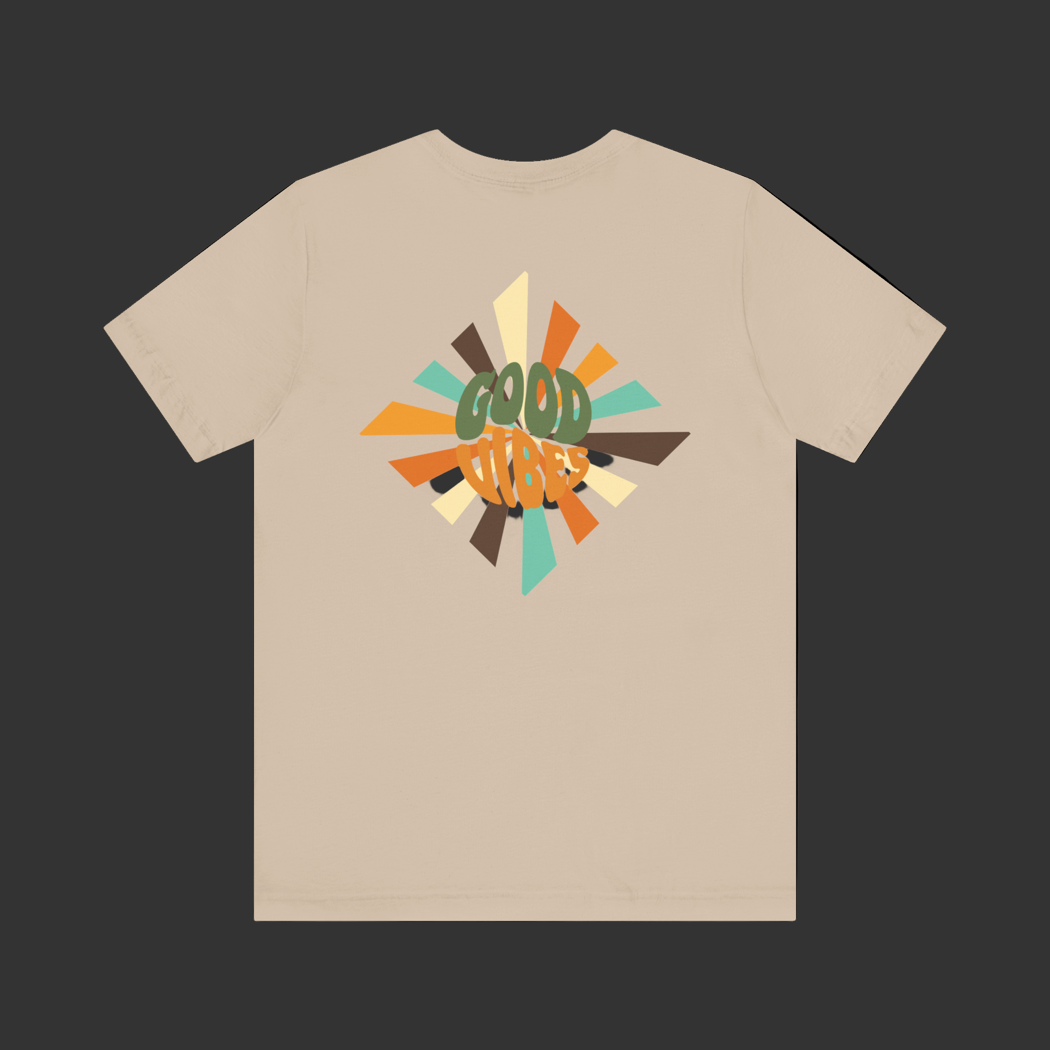 Retro Good Vibes Unisex Tee - Fun Summer Style, Ideal for Festivals, Casual Outings, Gift for Friends, Everyday Comfort