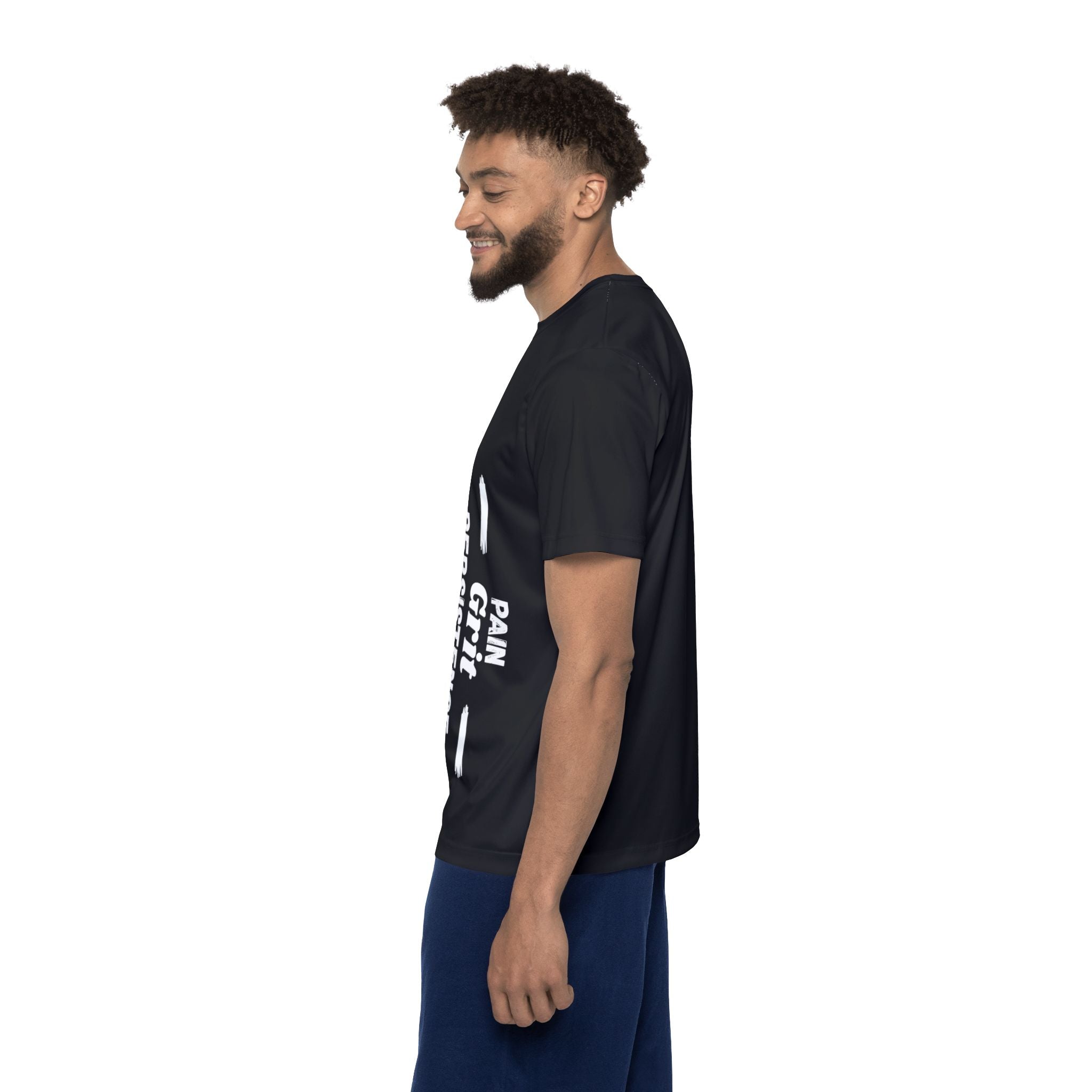 Sports Jersey, Motivational Workout Shirt, Pain Grit Persistence Tee, Fitness Apparel, Gym Clothing